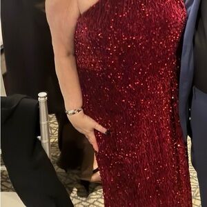 torrid Strapless Sequin Dress - Burgundy